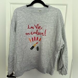 EUC H&M Grey Sweater sz L